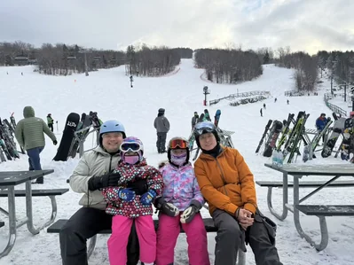 Dads and daughters group photo