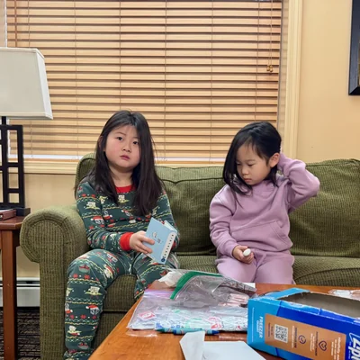 Deborah and Elizabeth playing