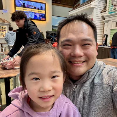 Deborah and Eric at rest stop