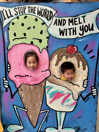 Deborah and Philip at rest stop