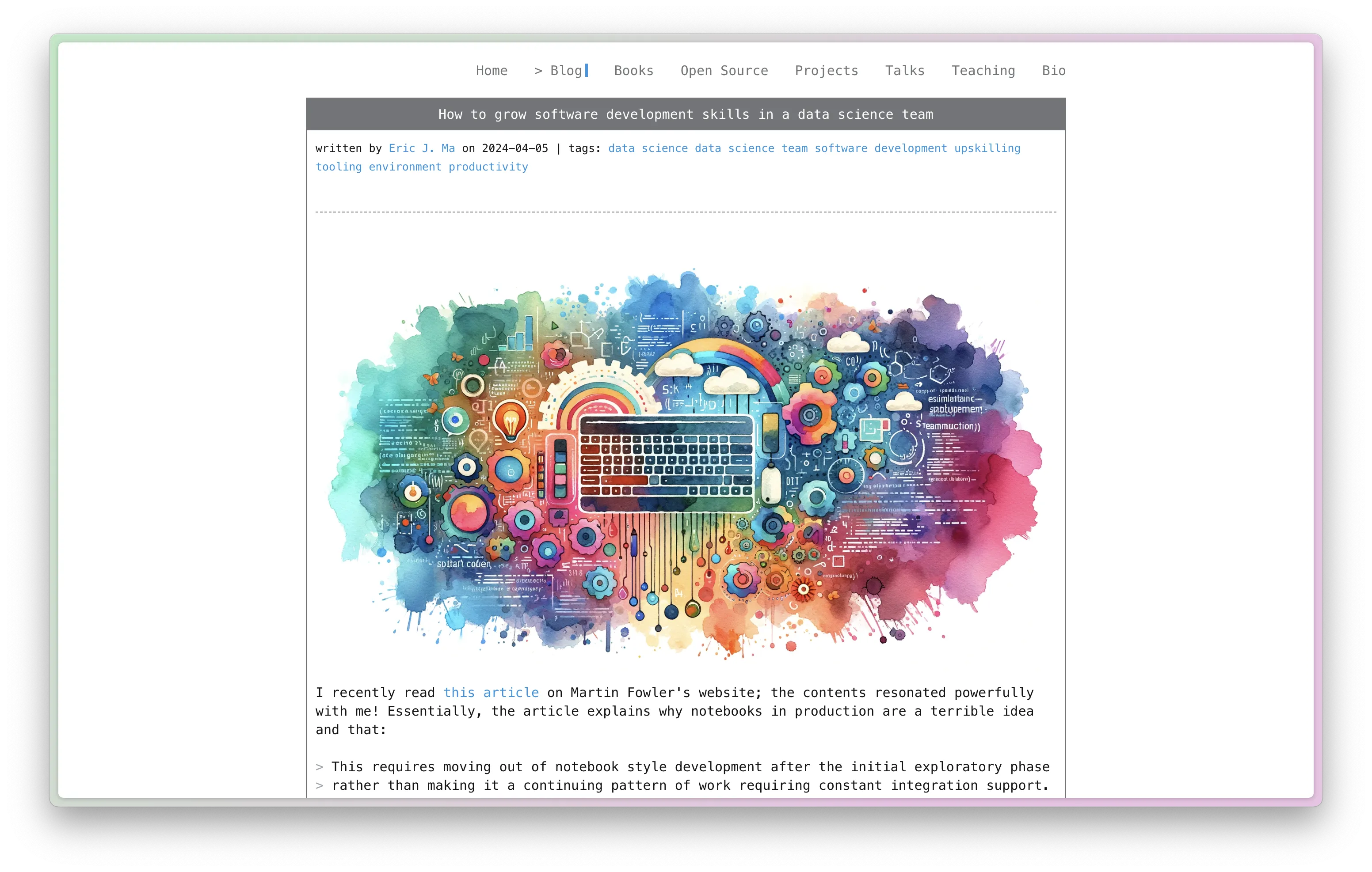Data Science Software Skills